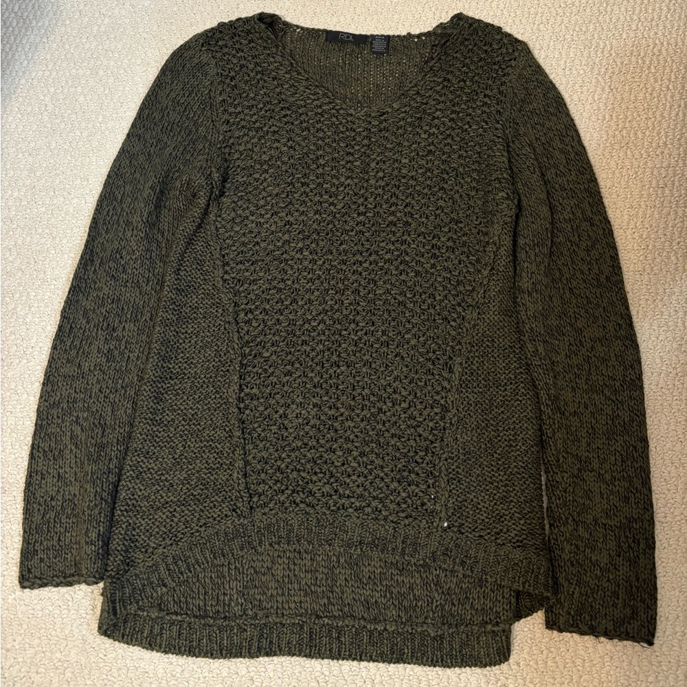 Green netted sweater, size S
